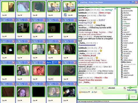 Im having trouble opening any live stream web cams on camfrog。